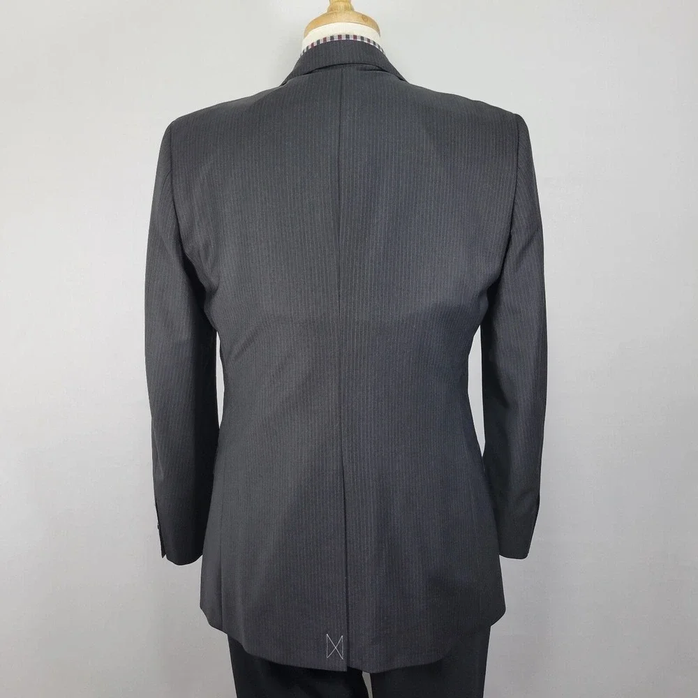 Brooks Brothers Explorer Fitzgerald‎ Men's Sport Coat Striped CH Black Wool 41R
